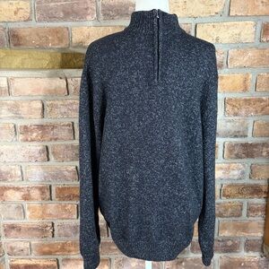 Chaps Men's Charcoal Zip-Up Sweater